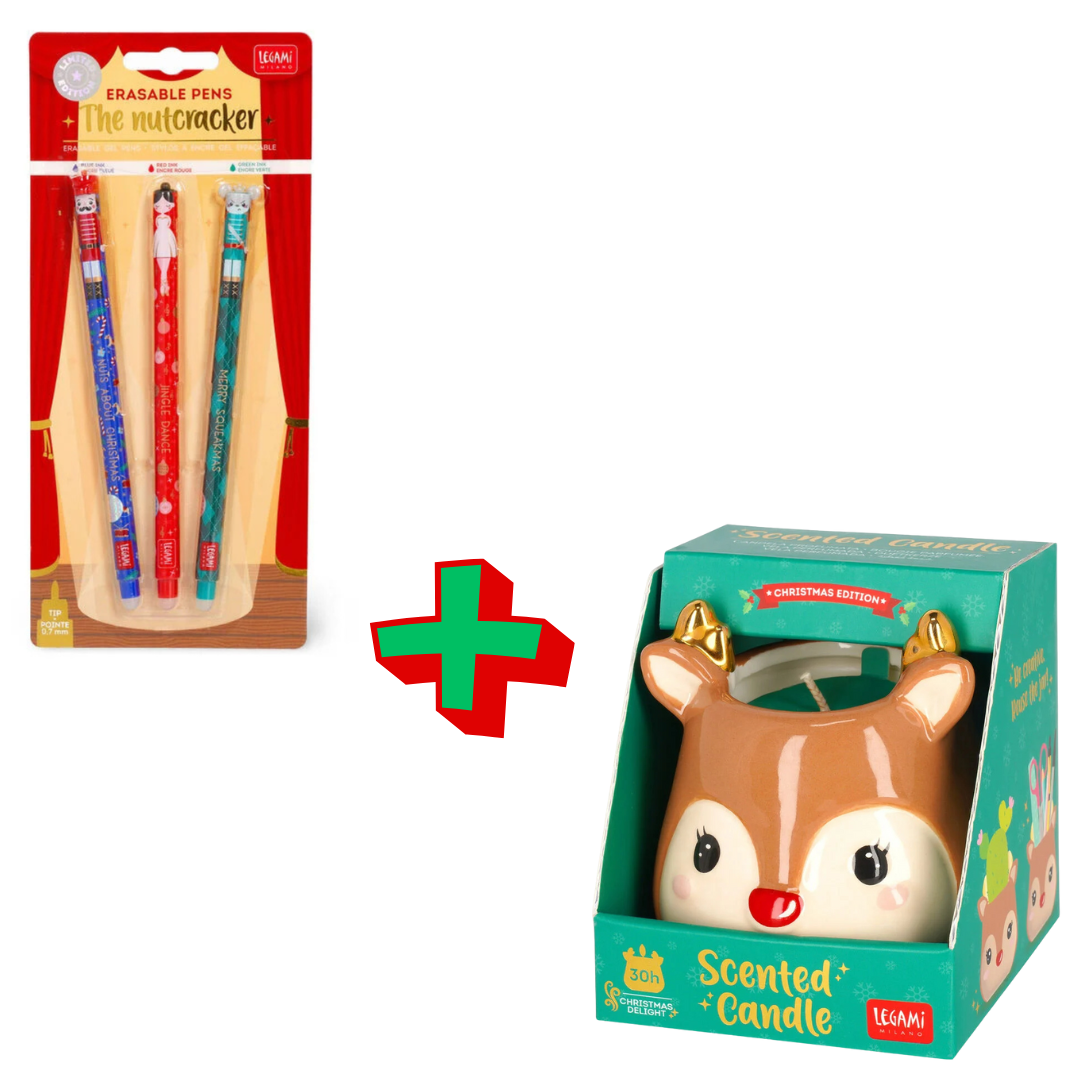 SET PENNE CANCELLABILI NATALIZIE LEGAMI