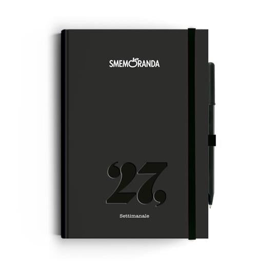 AGENDA SMEMO CLASSIC 2027 SETTIMANALE A5 NERO