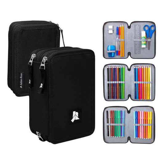 ASTUCCIO 3 ZIP 18+18 JULIAN ROSS NERO JR14354