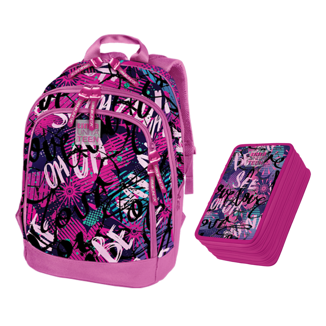 Set Zaino + Astuccio completo CROSS TEEN OH OH TINTA UNITA