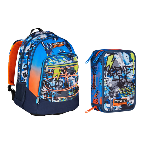 Set Zaino + Astuccio 3 ZIP X-PLUS MITAMA PRO URBANLOOP