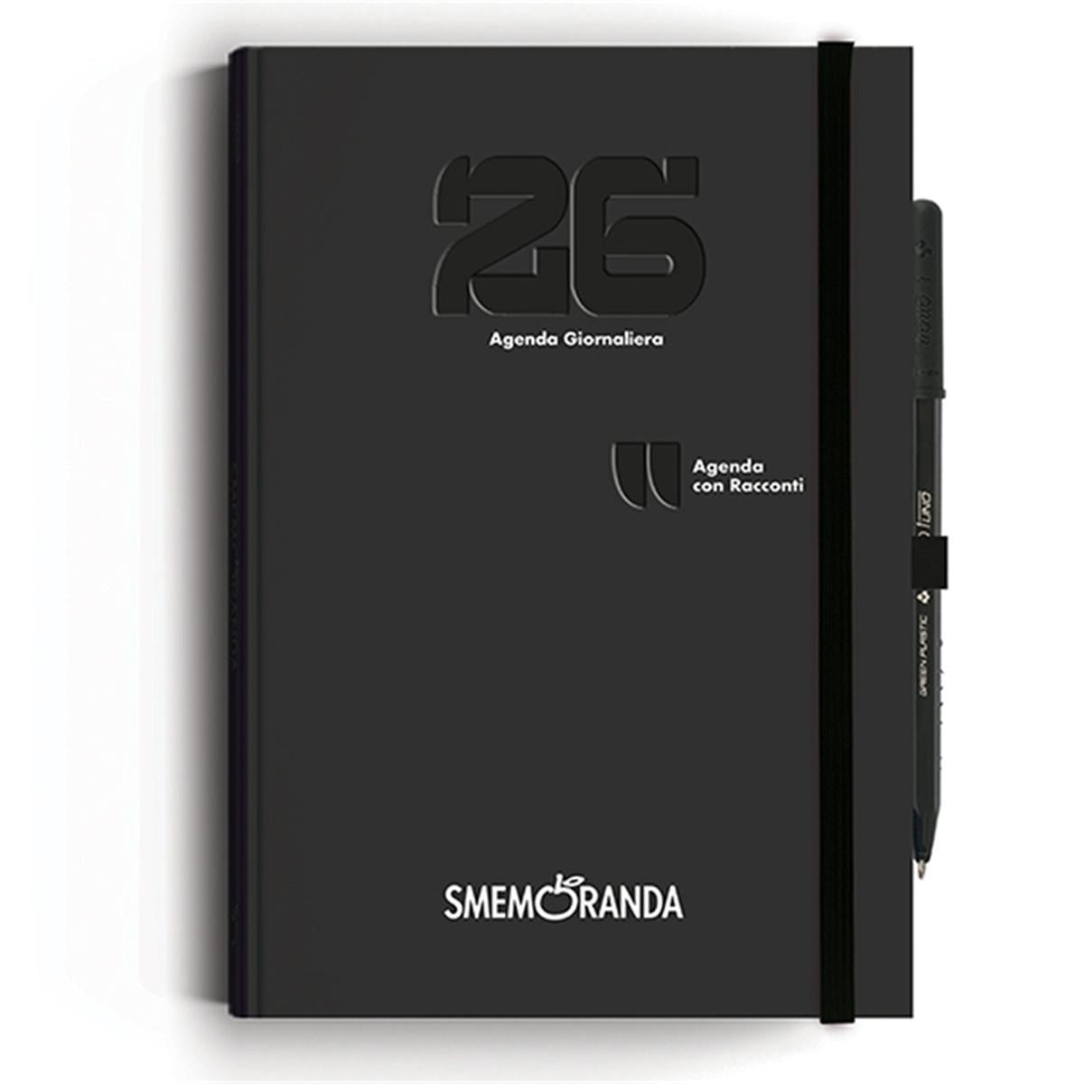 AGENDA SMEMORANDA RACCONTI 2026 SETTIMANALE 12 MESI. A5. NER