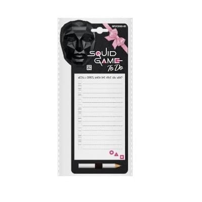 BLOCCO NOTE MAGNETICO CON MATITA SQUID GAME