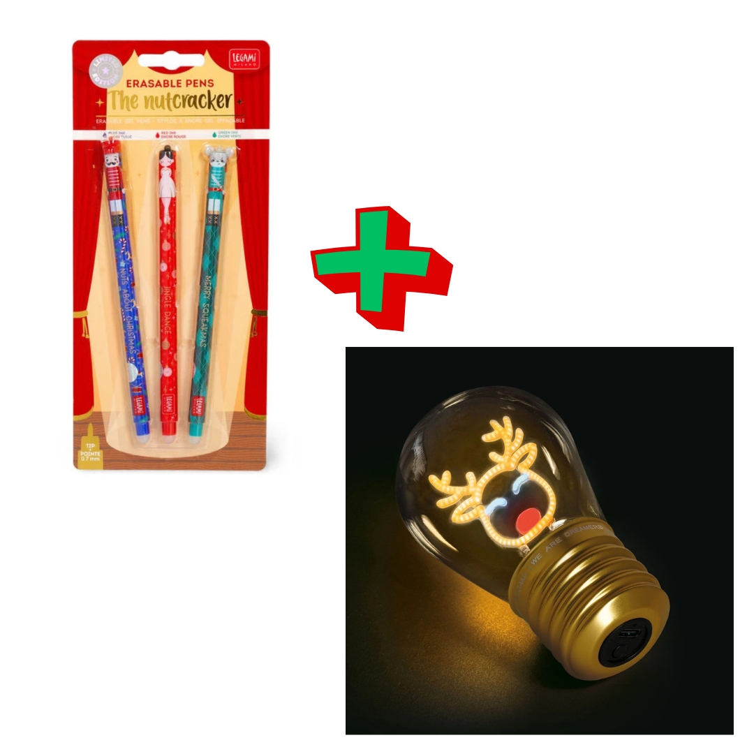 SET PENNE CANCELLABILI NATALIZIE LEGAMI