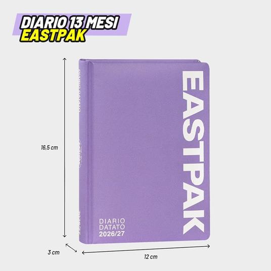 DIARIO DATATO 13M MEDIUM EASTPAK LILAC