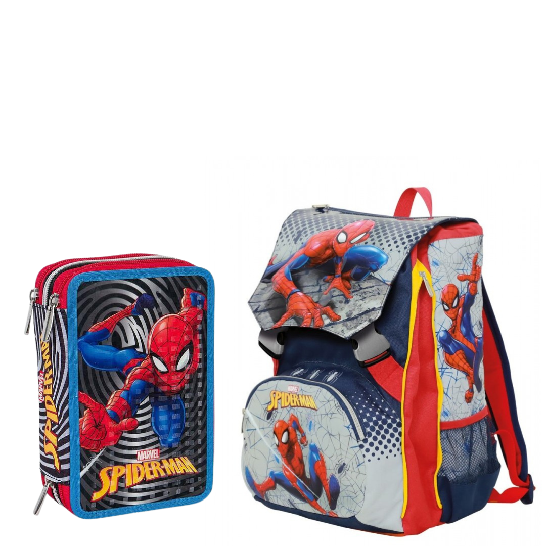 Set zaino + astuccio SPIDER-MAN