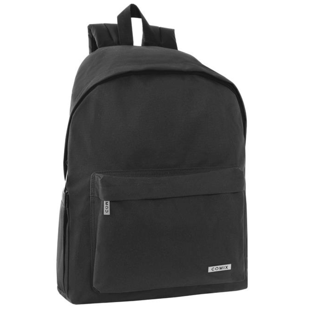 ZAINO AMERICANO MONOCOLORE NERO COMIX