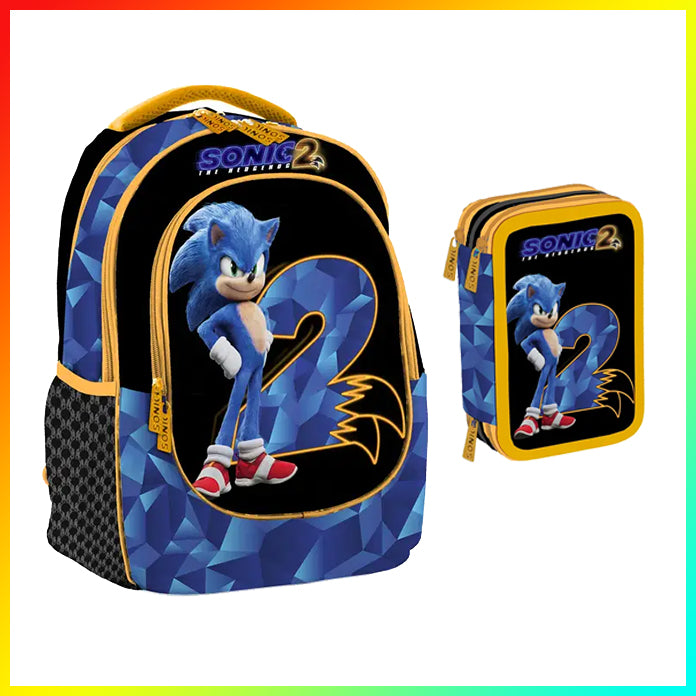 Set Zaino + Astuccio completo SONIC